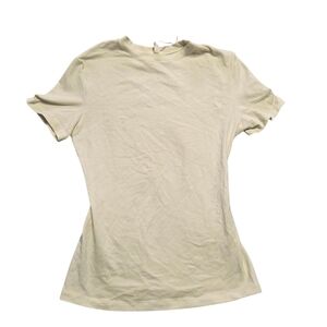 SKIMS COTTON JERSEY T SHIRT TOP Bone XSmall NWT